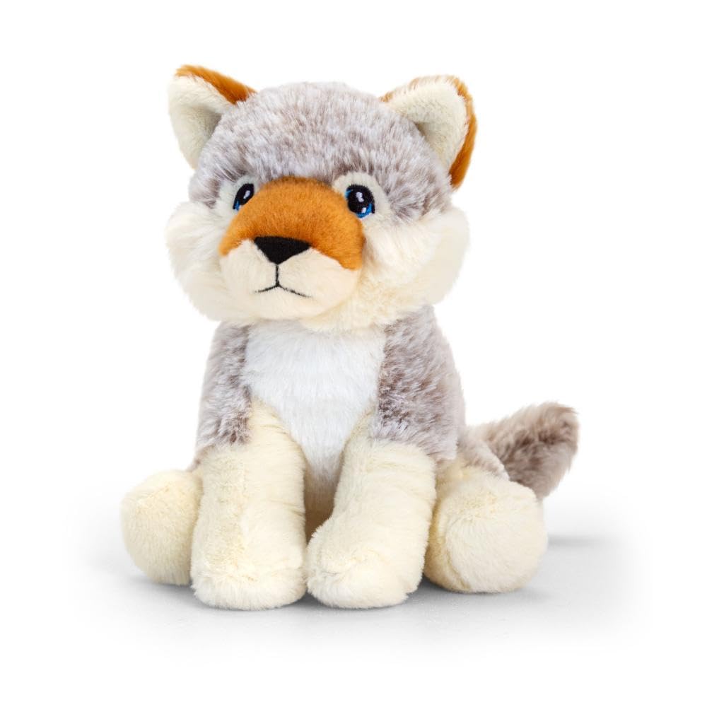 Deluxe Paws Plush Cuddly Soft Eco Toy 100% Recycled (Wolf)