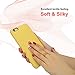iPhone 6 Case, Ultra Thin Liquid Silicone Gel Rubber Shockproof Case and Ultra Soft Microfiber Cloth Lining Cushion for iPhone 6/6s (Yellow)
