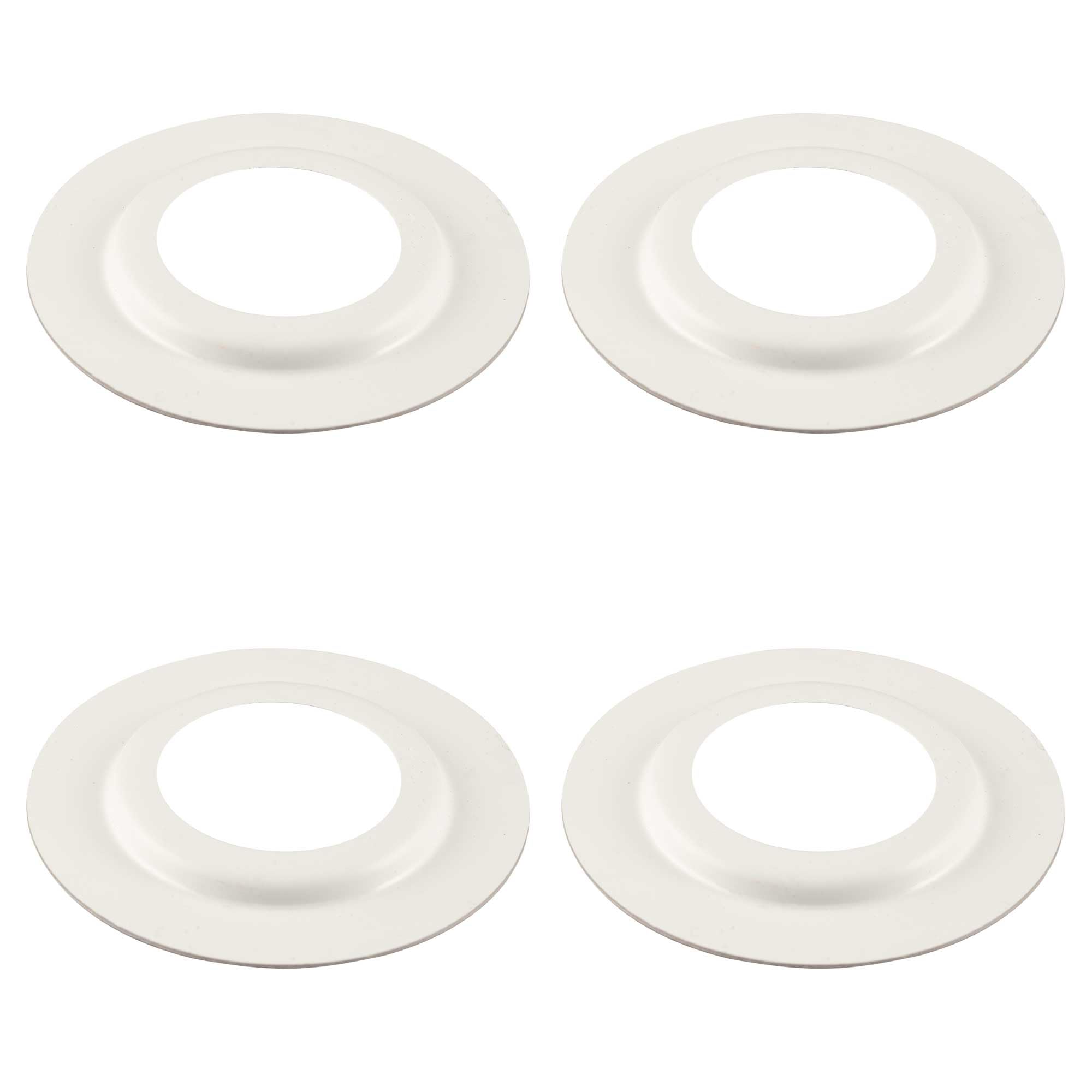 ElekTek Lamp Shade Reducer Adaptor Ring 4X Pack - 29mm Hole for UK B22 Bayonet BC x 60mm Dia. Metal - Made in UK