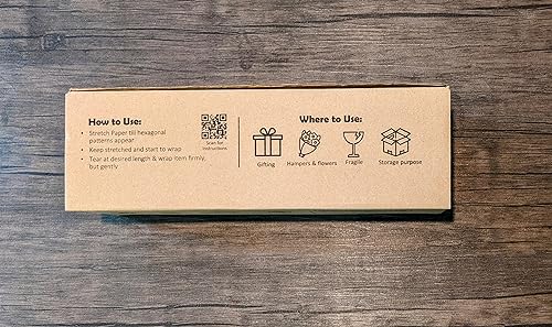 ecobee Think Green Eco-friendly Bubble wrap | HoneyComb paper for protective packaging with cushioning | wrapping fragile items, gifts & supplies | 15" x 165 feet (Usable 250 feet)), HC-BR-15