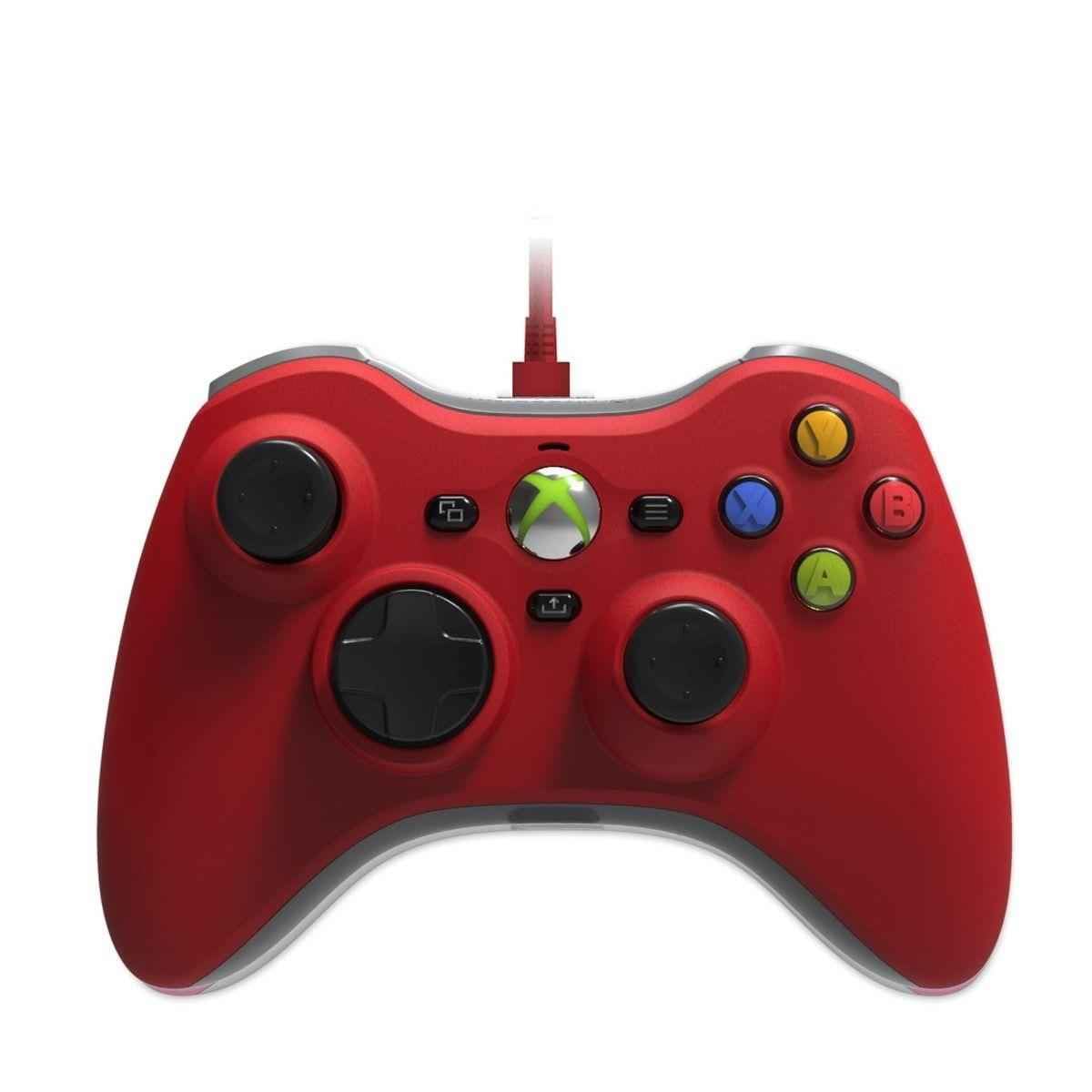 Hyperkin Xenon Wired Controller for Xbox Series X|S, Xbox One & Windows 10|11, PC, Plug and Play Gaming Gamepad with 3.5MM Audio Jack, Impulse Triggers - Red - Officially Licensed