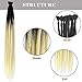 Noverlife 10 Strands 50cm/20″ Black to Blonde Dreadlock Extensions, Single Ended Crochet Synthetic Dreadlocks Accessories, Jamaica Punk Hip-Hop Reggae Hair Braiding Wig Faux Locs for Fashion Men Womenthumb 1