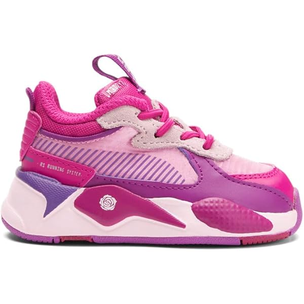 Amazon.com | PUMA Toddler Girls Rs-X Rose Lace Up Sneakers