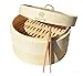UPDATED MODEL FOR 2019! NEW AMAZINGLY DURABLE8 Inch Bamboo Steamer w/ Stainless Steel Rim/Lightweight Food/Bamboo Basket Fits Standard Size Pots/Asian Food Steamer/Free Storage Bag primary
