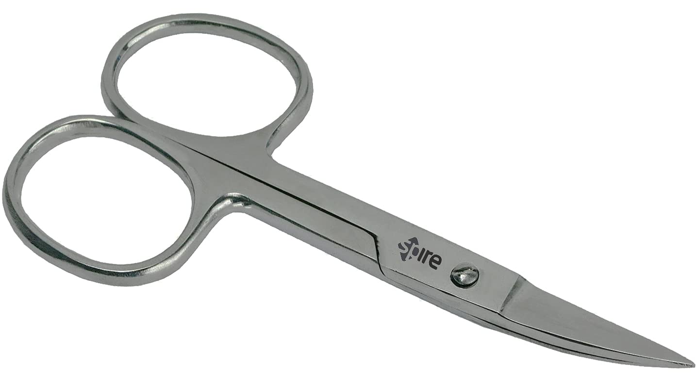 Curved Nail Scissors - Sharp, Durable Stainless Steel Manicure and Cuticle Scissors for Men and Women
