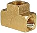 Anderson Metals - 56101-06 Brass Pipe Fitting, Barstock Tee, 3/8