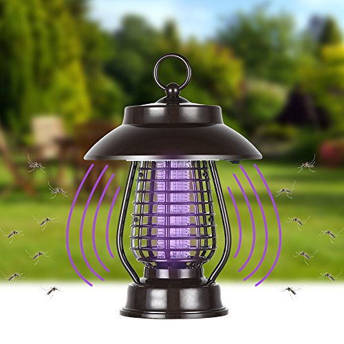 YAZACO Solar Bug Zapper,Outdoor Mosquito / Insect / Flying Biting