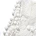 vanberfia Women's O Neck Crochet Hollow Lace Mini Summer Casual T-shirt Dress