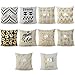 Olibay Cotton Linen Printing Pineapple Throw Pillow Case Sofa Cushion Cover Home Decor 18x18inch