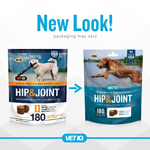 VetIQ Hip & Joint Supplement for Dogs, Anti Inflammatory Joint Support