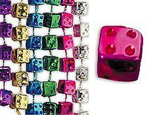 Bunco Dice Mardi Gras Bead Necklaces