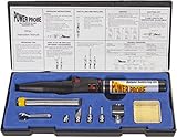 POWER PROBE Butane Soldering Kit (PPSK) [Automotive Diagnostic Car Test Tool, Easy Start Electronic Ignition, Adjustable Flame, with Multiple Tips, Black