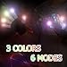 ZOETOUCH LED Gloves Finger Lights Glowing Rave Gloves Flashing Gloves 6 Modes for Halloween Costume Christmas Dance Dubstep Party Birthday