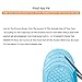 LEAGY Memory Foam Orthopedic Silica Gel Blue Shoe Insole, Premium Insoles, Running Shoes Insole, Easily DIY Cut Own Size (8-12 US Large)