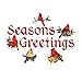 Seasons Greetings Cardinal Garage Magnets