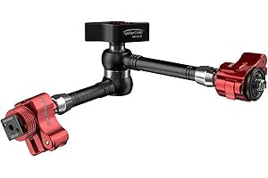 IFOOTAGE Magic Arm Clamp MA5-6, 11 Inches Adjustable Friction Power Articulating Magic Arm with 1/4" and 3/8" Thread Screw fo