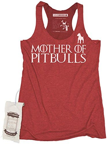 HouseBroken Clothing Mother Of Pit Bulls Game Of Thrones Womens Shirt Size Large Vintage Red