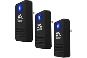 HAPHID Ionizer Air Purifier/Plug in Air Purifier with Highest Output - Up to 40 Million Anions, Portable Filterless Ion Air Purifier for Home/Office Purify: Bathroom Smell,Pets Smell Etc(3-Pack)