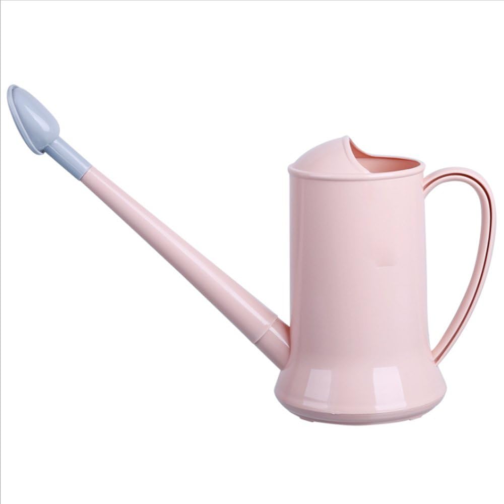 Premium High-Grade Plastic Watering Can Long Spout 2L(360 Degree Rotation Shower Head) (Deep Pink)