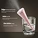 INNOKA Ultrasonic Portable USB Travel Humidifier Cool Mist Mini Humidifier [Auto Shut-Off, Whisper Quiet & Detachable USB Cable] w/ LED Light Indicator for Home Bedroom Office Hotel Car, 280ml, Pink