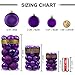 KI Store Purple Christmas Balls 34pcs 2.36-Inch Christmas Tree Decoration Ornaments for Halloween Xmas Tree Holiday Wreath Garland Decor Ornaments Hooks Included