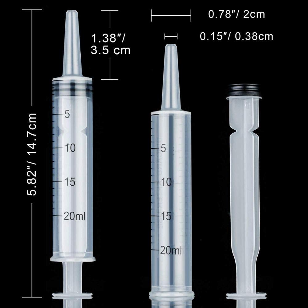 15 ml Empty Refillable Mini Clear Lip Gloss Balm Cosmetic Containers Makeup Accessories Soft Empty Tubes 20 Pcs+2Pcs Syringe : Beauty