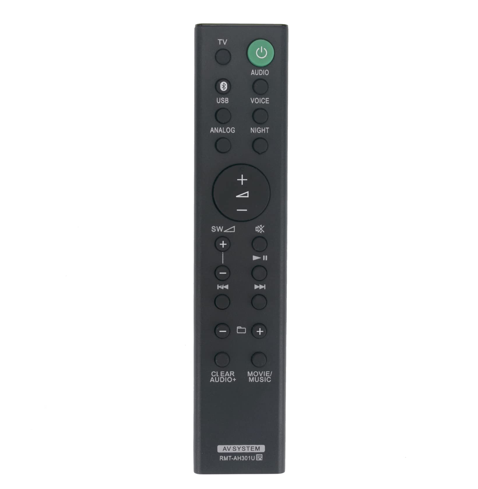 AULCMEET RMT-AH301U Replacement Remote Control Compatible with Sony 2.1ch Soundbar with Bass Reflex Speaker Audio System HT-MT300 HT-MT301 HT-MT300/B HT-MT300/W 149327411