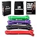 Resistance Bands Set - 5-Piece Exercise Bands - Portable Home Gym Accessories - Stackable Up to 150 lbs. - Perfect Muscle Builder for Weights, Dumbbells, Arms, Leg, Chest, Back, Belly, Glutes (Red, Black, Purple, Green)