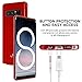 GOOSPERY Pearl Jelly for Samsung Galaxy Note 8 Case (2017) Slim Thin Rubber Case (Red)
