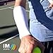 iM Sports DROP SHOT Tennis Forearm Compression Sleeves + No Logos + U.S. Made - (single tennis forearm sleeve)