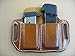 Azula Leather 2 Slot Molded Pancake Belt Mag Clip Pouch for Kimber Micro 9 9mm TAN