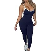 Memoriesea Women's Sexy Strappy Backless Jumpsuits Bodycon Rompers One Piece Outfits
