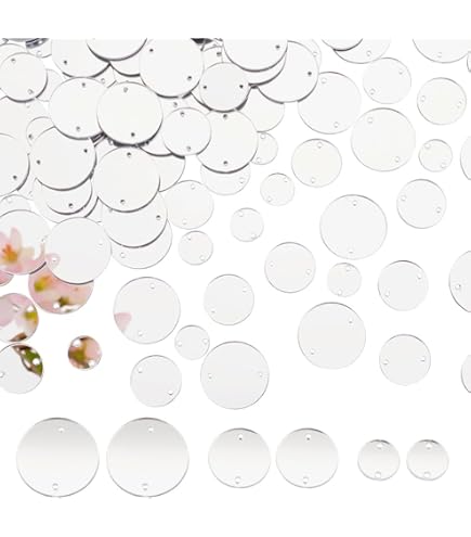 Amazon.com: Sew On Round Mirror Beads, DIY Mirrored Rhinestones for Costume  Evening Dresses Cloth Garment Decoration Accessory (2x2cm, Neon Yellow)