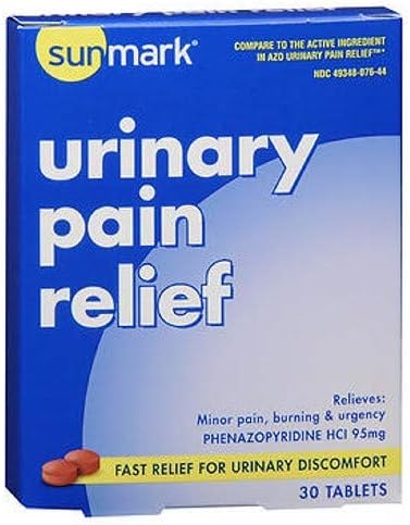 Amazon Com Sunmark Urinary Pain Relief Tablets 30 Tablets Health Personal Care