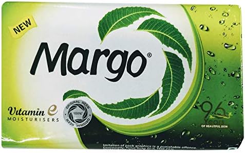 Margo Original Neem Soap Bar-75g (2.65oz) X 3 (75g X 6 Bars)