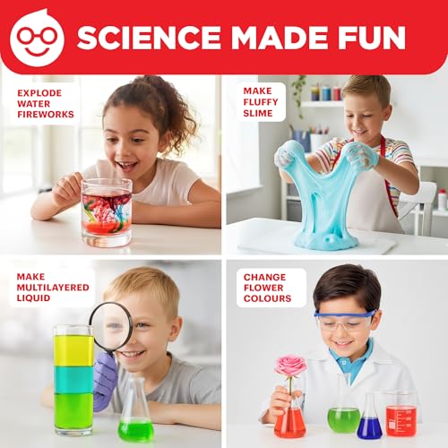 Doctor Jupiter Science Experiments Kit for Kids Ages 4+ | Birthday Gift for 4-5-6-7 Years Old Girls and Boys | STEM Toys | Chemistry Set | 50+ Experiments Starter Series