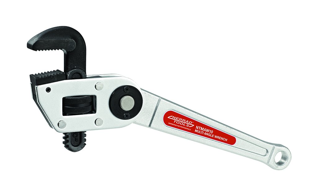 Nerrad Tools NTMAW10 Multi Angle Wrench, Silver/Black, 10-Inch