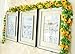 Yatim 8ft Sunflower Garland Pack of 2 Foliage Simulation Silk Flowers for Home Room Hotel Office Garden Wedding Garland Outside Decoration