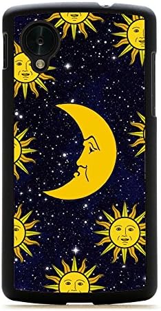 Vintage Retro Sun Moon Space Nebula Pattern LG Google Nexus 5 Hard Case Back Cover