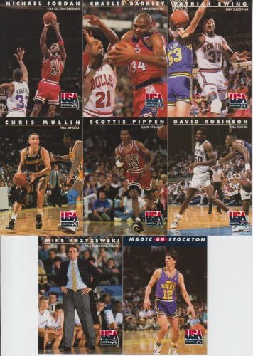 1992 SkyBox USA Basketball 8 Card Lot Michael Jordan #9,26,45,63,66,74,95,110