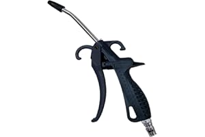 High Volume Air Blow Gun with Rubber Guard, Air Flow Nozzle, Industrial Household Air Blower Gun Angle Ben Jet Nozzle, Air Gu