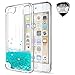 LeYi for iPod Touch 7 Case, iPod Touch 6/ Touch 5 Case with Tempered Glass Screen Protector for Girls,Glitter Quicksand Clear Phone Case for iPod Touch 7th/ 6th/ 5th Generation Turquoise