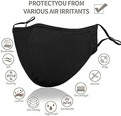 4 Pack Reusable Face_Masks with Adjustable Ear