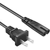 10Ft Projector Power Cord for Mini Projector,Replacement 2 Prong Power Cable (10Ft/1-Pack)