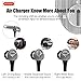 OVC H1 In Ear Headphones, Air Charger Technology 3 Adjustable Bass Sound Effects, Earbuds with Microphone and Remote for iPhone5/6/6S, iPad, iPod, Versatile Earphones for Game, HiFi, 3D (Black)