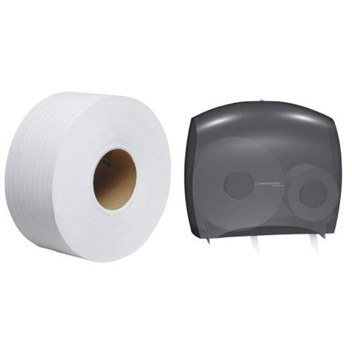 Kimberly Clark In Sight Jrt Escort Unior Jumbo Roll Bath Tissue Dispenser With Stub Roll With 12 Pack Kleenex Cottonelle Jrt Jr Bathroom Tissue Refill Bundle Amazon Com Industrial Scientific
