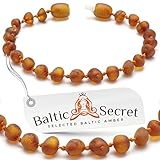 Raw Amber Teething Bracelet or Anklet, Certified Amber Beads, 50% Higher in Value and Effectiveness, Teething Remedies that Reduce Teething Pain & Drooling Naturally /DCGN.U-BRQ/14.5/5.7IN
