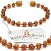 Raw Amber Teething Bracelet or Anklet, Certified Amber Beads, 50% Higher in Value and Effectiveness, Teething Remedies that Reduce Teething Pain & Drooling Naturally /DCGN.U-BRQ/14.5/5.7IN