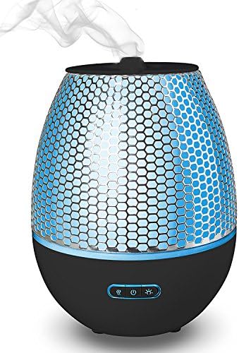 Simply Diffusers | AZTEC Aromatherapy 3-Button Essential Oil Diffuser | Cool Mist Ultrasonic Diffusion | LED Color Spectrum Lighting | 165ml Capacity and Safety Auto-Shut Off Feature (Black)