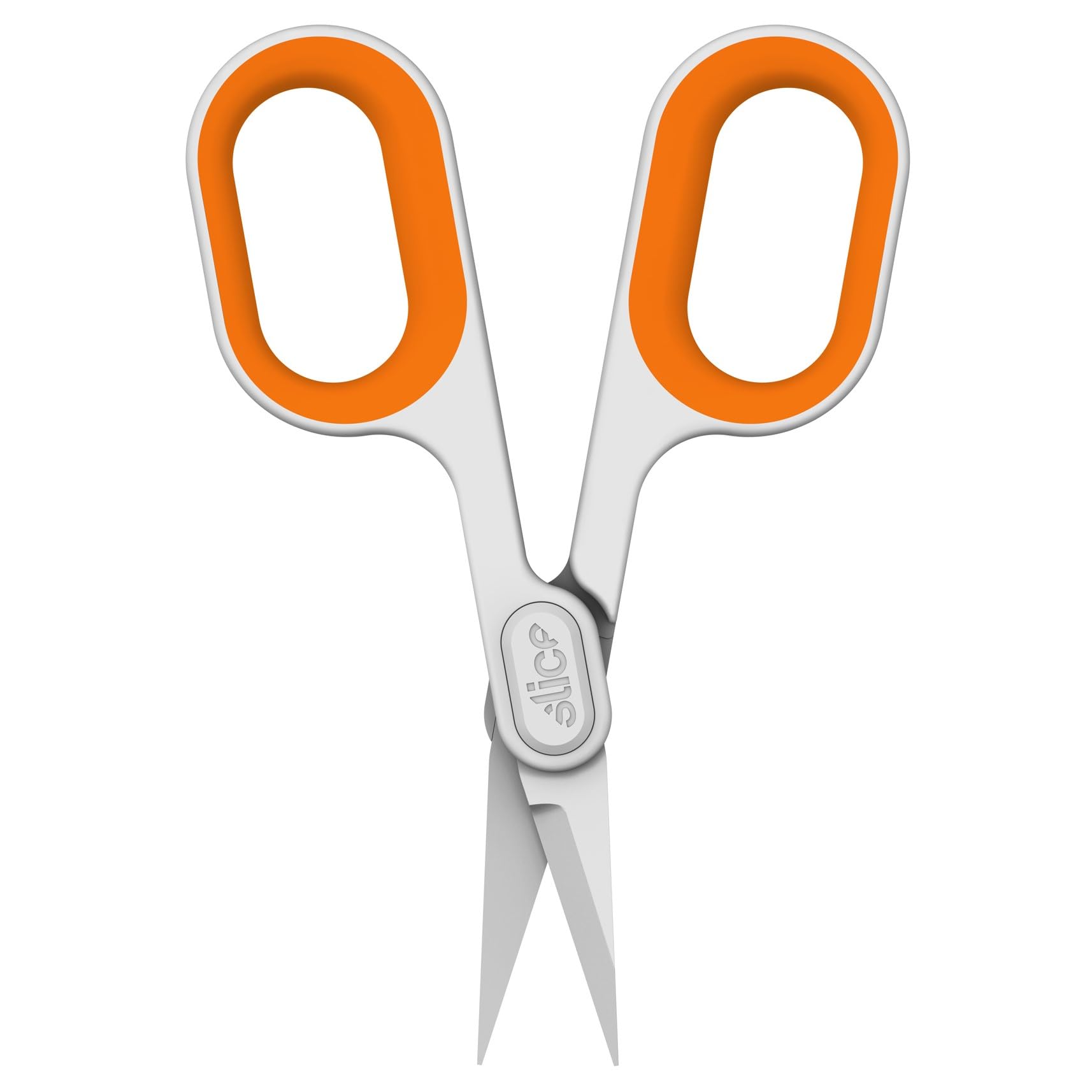 Slice 10546 Small Pointed Scissors - Comfortable Scissors with Pointed Tips and Finger-Friendly Ceramic Blades – for The Home, Office or Studio, White